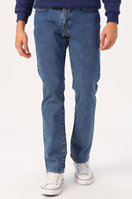 Jeans masculino elástico ajuste reto azul Stonewash genuíno LEVIS 514 comprar usado  Enviando para Brazil