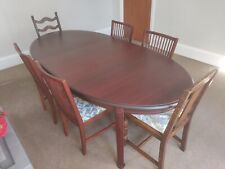 **Mahogany Dining Table & 6 Chairs - Extendable - Very Good Condition** for sale  LONDON