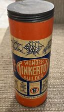 De colección 1953 Tinker Toy Wonder Builder lata original con tapa. Sin piezas segunda mano  Embacar hacia Argentina