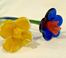 Two glass flowers for sale  Statesboro