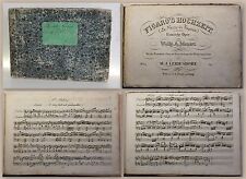 La boda de Leidesdorf de Mozart Fígaro alrededor de 1840 notas musicales para piano xz segunda mano  Embacar hacia Argentina