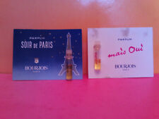 2 Anciennes miniatures de parfum "MAIS OUI" et "SOIR DE PARIS" de BOURGEOIS  d'occasion  France