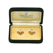 pearl earrings mikimoto for sale  Chesterfield