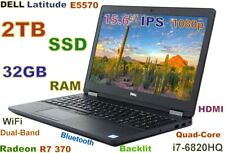 (3D-Design) DELL E5570 i7-6820HQ 2TB SSD 32GB 15.6 FHD Radeon R7 Backlit HDMI for sale  Shipping to South Africa