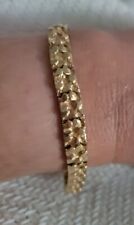 14k Gold Nugget Vintage Bracelet 1/4 inch by 8 inches 21.3 grams for sale  New Orleans