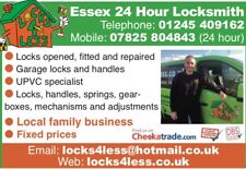Locksmith chelmsford upvc for sale  UK