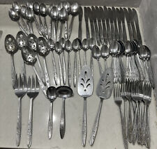 Vintage Stanley Roberts Florentine Rose Flatware Lot Of 87, used for sale  Shipping to South Africa