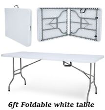 White foldable table for sale  BRADFORD