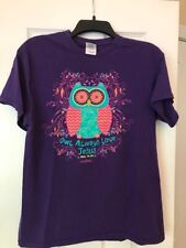 Camiseta Feminina Light Source Owl Always Love Jesus Tamanho M Roxa comprar usado  Enviando para Brazil