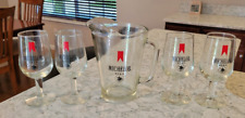 Usado, Vasos de vaso de cerveza Michelob Pilsner 9 oz con imagen vintage conjunto de 5 vajilla de bar segunda mano  Embacar hacia Argentina