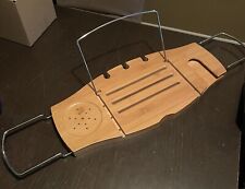 Caddy de banheira de bambu de luxo Umbra com descanso para livro/tablet, suporte para vela, mais…, usado comprar usado  Enviando para Brazil