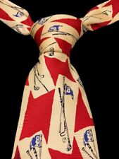 Gravata Polo Ralph Lauren masculina marfim vermelha varas de golfe feitas à mão gravata de seda vintage comprar usado  Enviando para Brazil