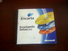 Microsoft Encarta Encyclopedia Deluxe 2002 for Windows 98/2000/Me/XP on CD for sale  Shipping to South Africa