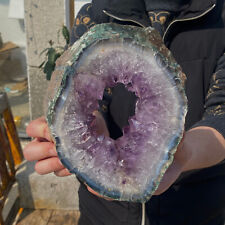 Geoda de cuarzo druso de amatista cruda natural de 2,75 lb espécimen curativo de cristal druso segunda mano  Embacar hacia Mexico