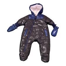 Urban Republic Coat Baby 6 m Blue Puffer Pram Fleece Lined Snowsuit & Glove Set  for sale  Shipping to South Africa