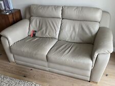 Settee sofa leather for sale  CHELTENHAM