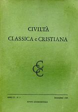 Civilta classica cristiana usato  Genova