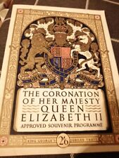 Coronation souvenir programme for sale  SOUTHSEA
