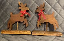 Wooden reindeer christmas for sale  Franklin