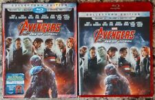 Avengers Age of Ultron 3D Blu-ray cópia digital conjunto de 2 discos com estojo vermelho e capa, usado comprar usado  Enviando para Brazil