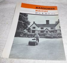 Vintage ransomes mastiff for sale  Shipping to Ireland