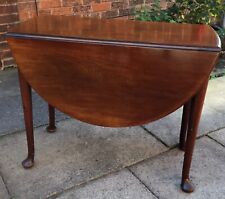 Georgian Oval Mahogany Drop Leaf Dining Table, used for sale  WALSALL