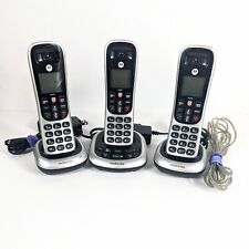 3 Cordless Phones Motorola CD401-B  Handset & Home Base + 2 CD401-C for sale  Shipping to South Africa