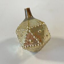 Antique Hand Blown Glass Gold Vase Lantern Drop Christmas Ornament 1.75" for sale  Shipping to South Africa