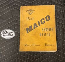 Maico 125 cc manual de serviço motocross enduro 1971 comprar usado  Enviando para Brazil