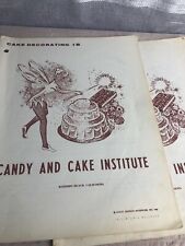 Usado, Técnicas vintage de cor e coloração de bolo Candy & Cake Institute 1962 comprar usado  Enviando para Brazil