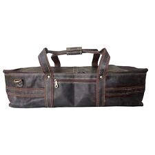 Drum Hardware Carrying Bag Real Leather Heavy Duty Large Duffel Sport Gear Case, used for sale  Shipping to South Africa