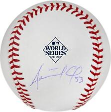 Béisbol autografiado por los Texas Rangers 2023 logotipo de la Serie Mundial segunda mano  Embacar hacia Mexico