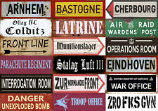 Multi Listing retro vintage style metal plaques signs WW2 military mancave  for sale  Shipping to South Africa