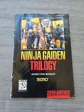 Ninja Gaiden Trilogy (Super Nintendo SNES, 1995) FOLLETO MANUAL DE INSTRUCCIONES SOLAMENTE, usado segunda mano  Embacar hacia Argentina