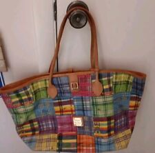 BOLSA DE OMBRO VINTAGE DOONEY AND BOURKE MADRAS PIQUENIQUE XADREZ REVESTIDA DE LONA comprar usado  Enviando para Brazil