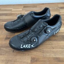 LAKE CX403 Road Cycling Shoes White/Black Carbon Size  US 12.0 EU 45.0 NEW for sale  Shipping to South Africa