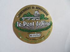 étiquette fromage camembert d'occasion  Montmorillon