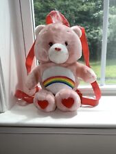 Used, 2002 Vintage Care Bears Backpack Back Pack “Cheer Bear” Rainbow Plush 🌈 HTF for sale  Magnolia