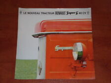 RENAULT super 6 40 CV Tracteur - 196? Prospectus/Brochure d'occasion  Expédié en France