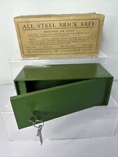 Vintage Brick wall Safe - Two Keys - Never used - Original Box for sale  Shipping to South Africa