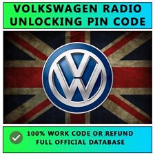 ✅VW, SKODA, AUDI VOLKSWAGEN RADIO CODE - UNLOCK ALL MODELS - PIN DECODE UNLOCK ✅, used for sale  Shipping to South Africa