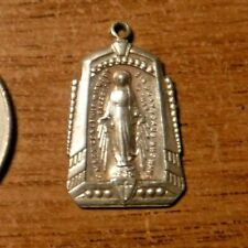 Antique Ornate Miraculous Medal, Sterling Silver #38, used for sale  Caledonia