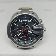 Relógio masculino Diesel Mega Chief DZ4308 cronógrafo mostrador preto pulseira de aço inoxidável comprar usado  Enviando para Brazil