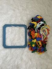 Blue Metal Potholder Weaving Loom And Nylon Cotton Loops Weave Create Make Fun for sale  Shipping to South Africa