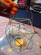 Gold coloured lantern for sale  TELFORD