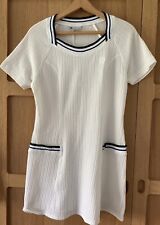 Vintage sergio Tachinni Ladies Rare Find White / Blue Tennis Badminton Dress for sale  Shipping to South Africa