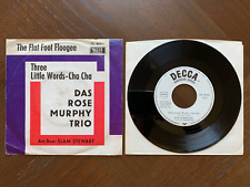 ROSE MURPHY Trio com SLAM STEWART 7" Raro 1967 Picture Sleeve 45 Decca Alemanha Muito Bom Estado comprar usado  Enviando para Brazil