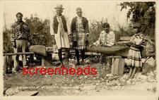 C1930s FLORIDA RPPC PHOTO "NATIVE AMERICAN SEMINOLE INDIAN CANOE MAKERS" VG, used for sale  Shipping to South Africa