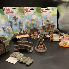 (23) Lote de peças de estatuetas, gnomos e acessórios em miniatura de jardim de fadas.    S8, usado comprar usado  Enviando para Brazil