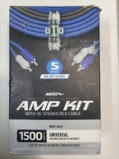 Kit de instalação amplificador de veículo Metra WM-AK4 1500W com cabo RCA estéreo 16' comprar usado  Enviando para Brazil